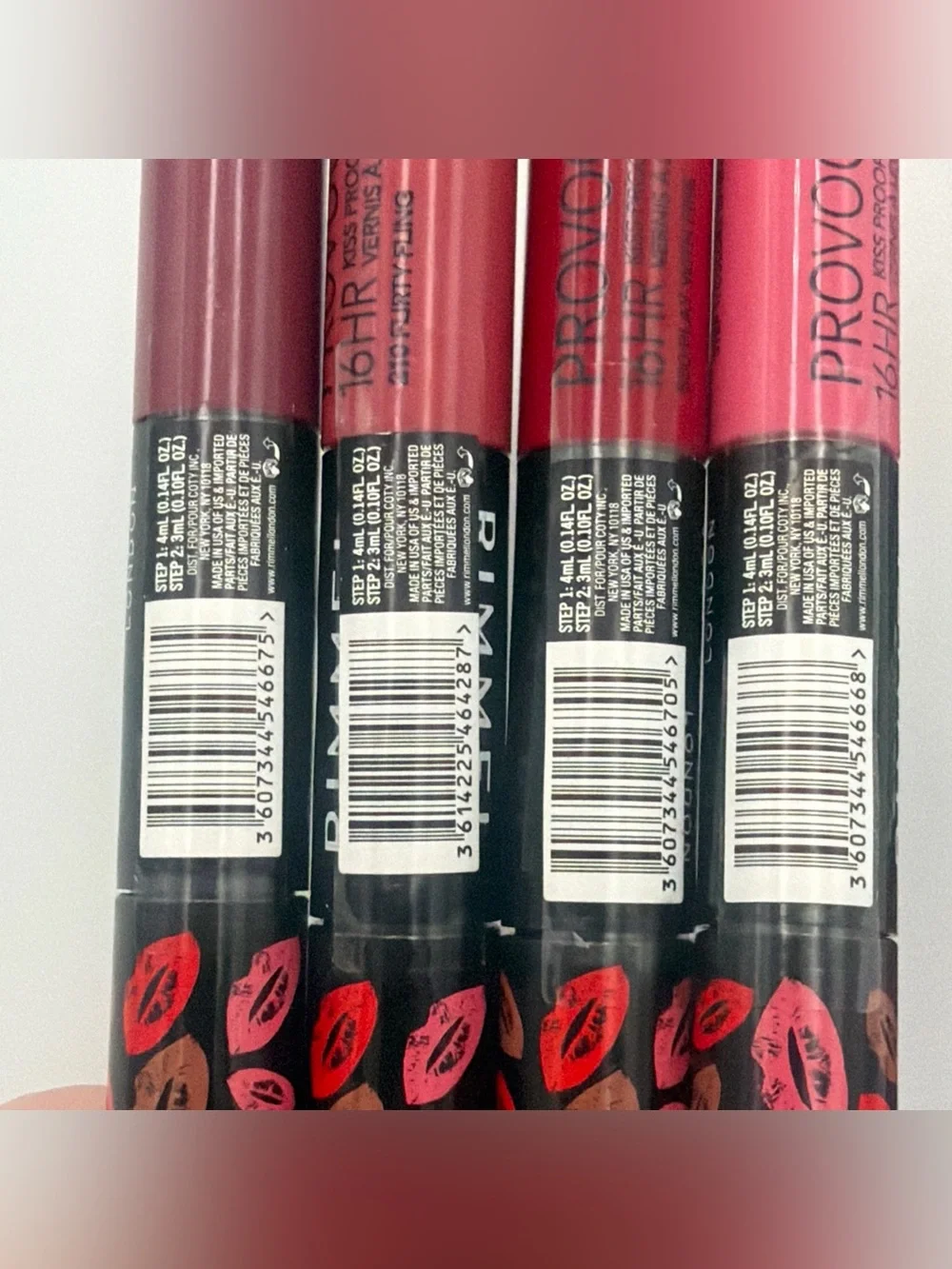 Rimmel London Provocalips Assorted Set Of 7 Lip Colour 16HR Lipsticks - NEW